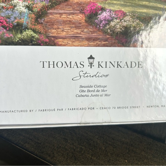 Thomas Kinkade 1000 piece jigsaw puzzle boxed Seaside cottage artsy meditation - Picture 8 of 11